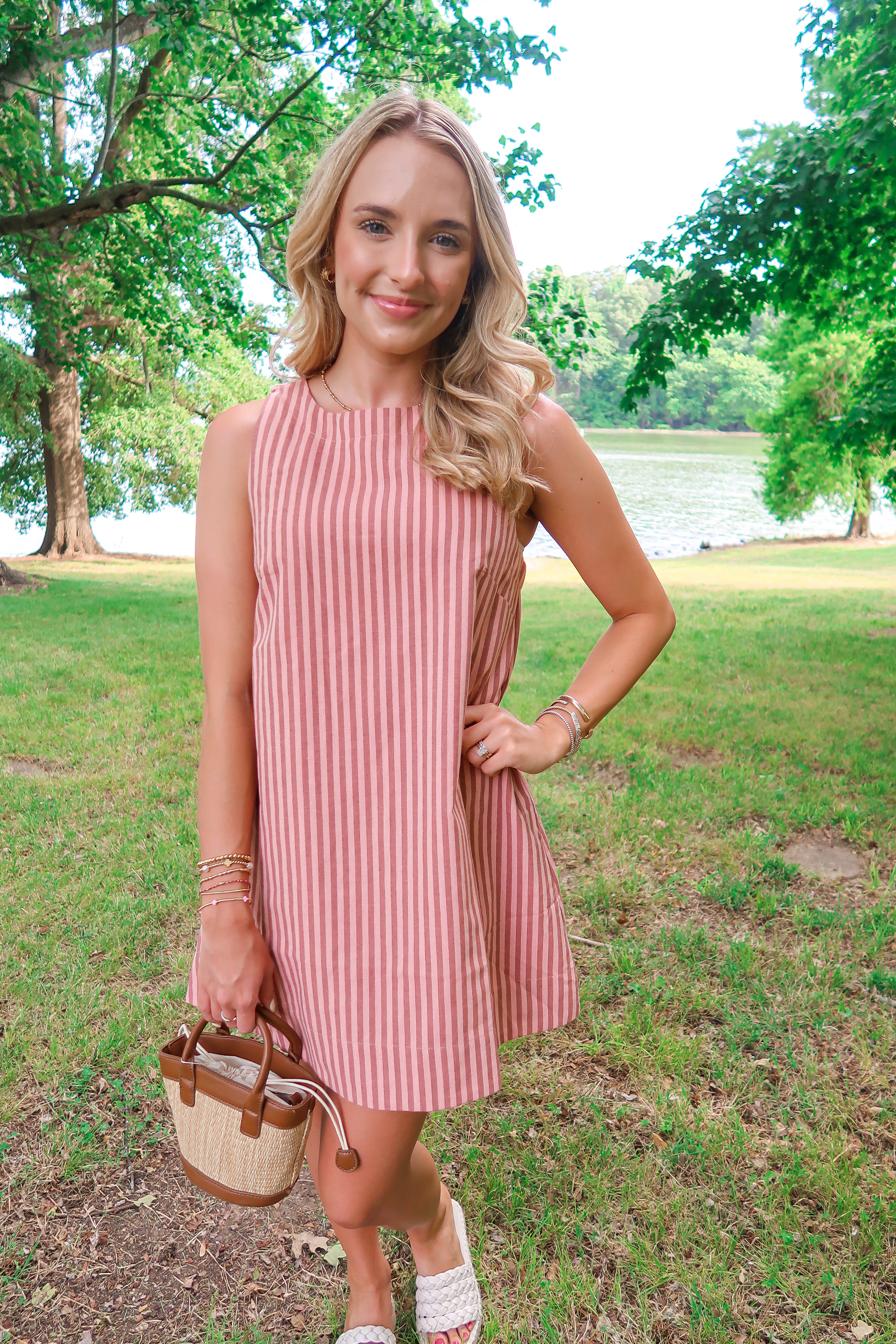 Sweet Stripe Mini Dress