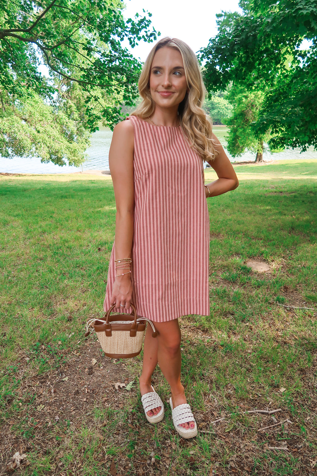Sweet Stripe Mini Dress