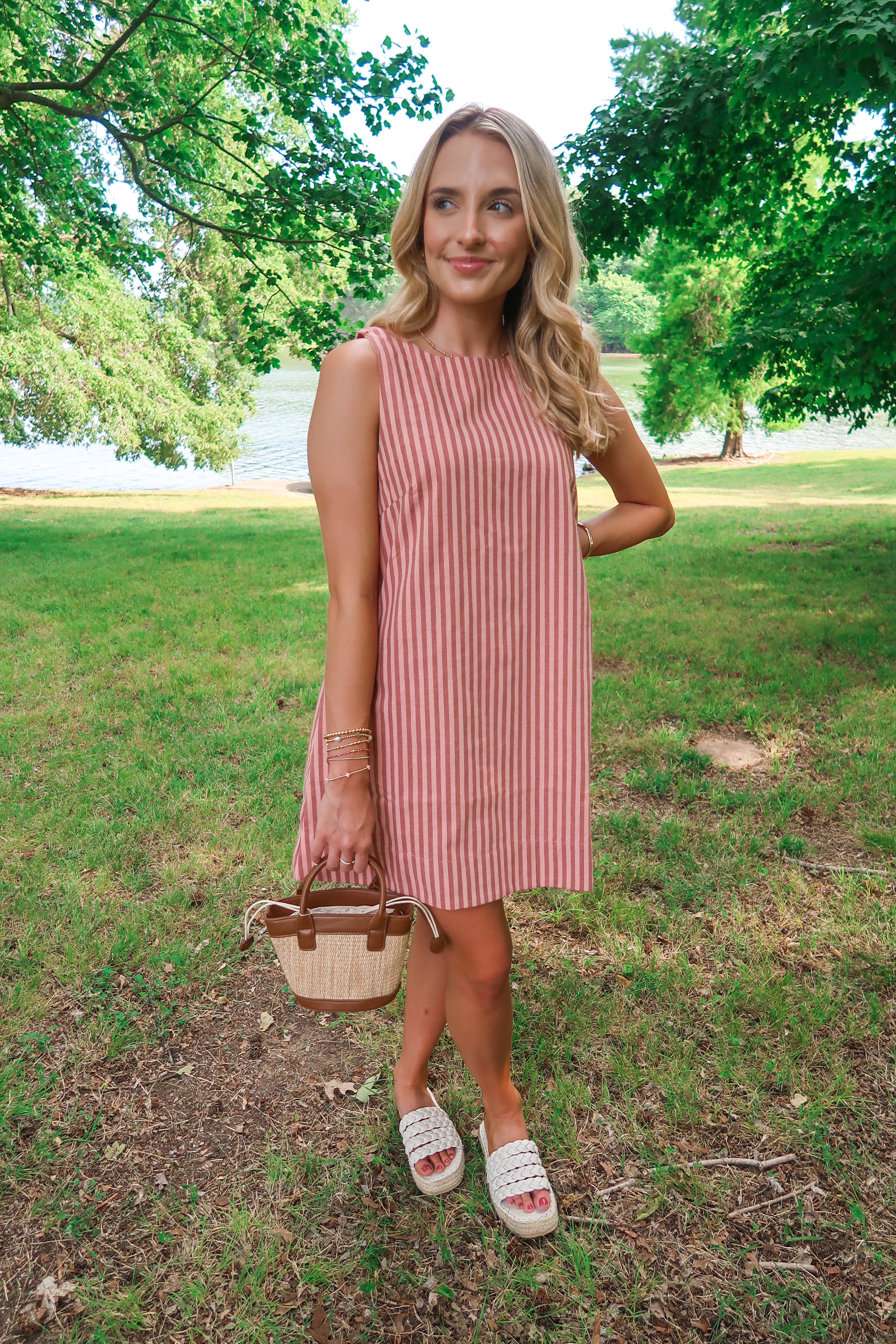 Sweet Stripe Mini Dress
