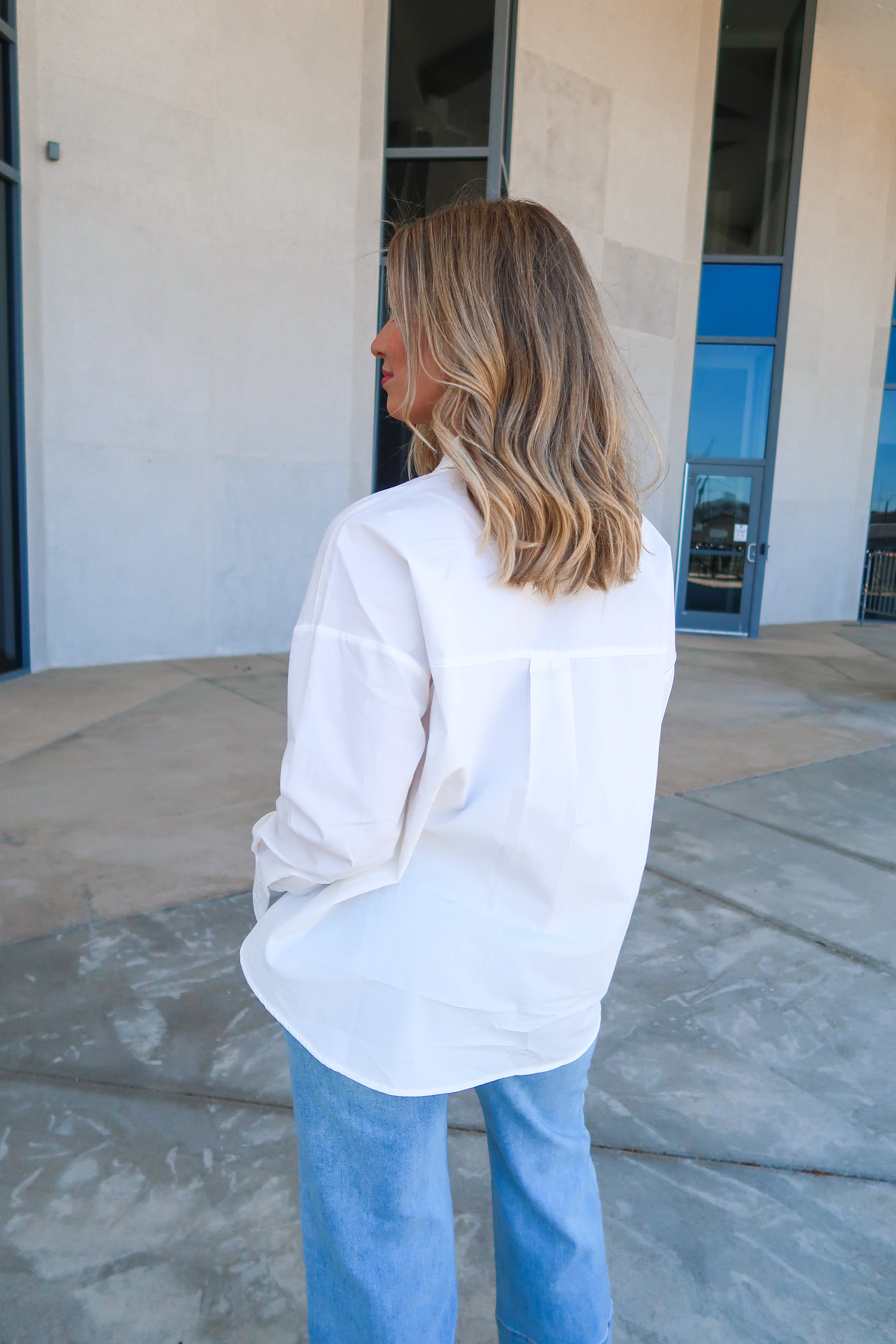 The Sunday Poplin Top
